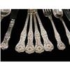 Image 2 : A GORHAM STERLING SILVER "OLD KING" PATTERN PARTIAL FLATWARE SERVICE