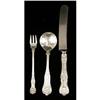Image 4 : A GORHAM STERLING SILVER "OLD KING" PATTERN PARTIAL FLATWARE SERVICE