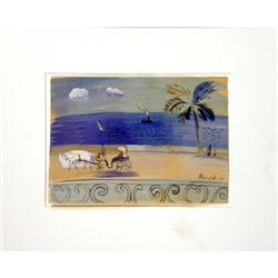 A WATERCOLOR ON PAPER