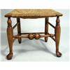 Image 5 : A QUEEN ANNE TURNED MAPLE YELLOW-PAINTED RUSH SEAT SIDE CHAIR