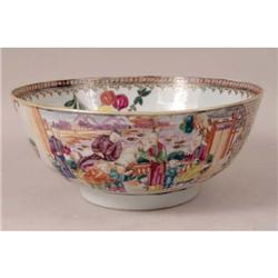 A HAND-PAINTED CHINESE PUNCH BOWL