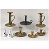 Image 1 : A GROUP OF ASSORTED CANDLE HOLDERS