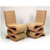 Image 1 : A PAIR OF LAMINATED CARDBOARD AND MASONITE "WIGGLE" CHAIRS