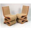 Image 1 : A PAIR OF LAMINATED CARDBOARD AND MASONITE "WIGGLE" CHAIRS