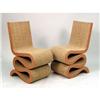 Image 1 : A PAIR OF LAMINATED CARDBOARD AND MASONITE "WIGGLE" CHAIRS