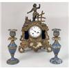 Image 1 : A LOUIS XV STYLE GILT METAL MANTLE CLOCK