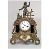 Image 2 : A LOUIS XV STYLE GILT METAL MANTLE CLOCK