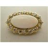 Image 3 : A YELLOW GOLD DIAMOND AND OPAL BROOCH