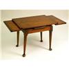 Image 4 : A QUEEN ANNE STYLE MAHOGANIZED DIMINUTIVE DRAW-LEAF TABLE