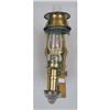 Image 1 : A BRASS AND GLASS FLUID WALL RAILROAD SCONCE
