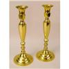 Image 1 : A PAIR OF CAST BRASS CANDLESTICKS