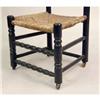 Image 7 : A BLACK-PAINTED MAPLE LADDERBACK RUSH SEAT SIDE CHAIR