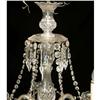 Image 2 : A GEORGE III-STYLE COLORLESS GLASS SIX-LIGHT CHANDELIER
