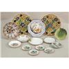 Image 1 : A MISCELLANEOUS GROUP OF POLYCHROME AND PARCEL-GILT DECORATED PORCELAIN PLATES