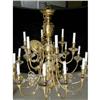 Image 2 : A BAROQUE STYLE BRASS MULTI ARMED TIERED CHANDELIER