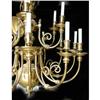 Image 3 : A BAROQUE STYLE BRASS MULTI ARMED TIERED CHANDELIER