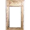 Image 1 : A GEORGE III WHITE-PAINTED PINE AND COMPOSITION PIER MIRROR