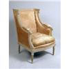 Image 1 : A LOUIS XVI-STYLE WHITE-PAINTED BERGERE