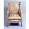 Image 5 : A LOUIS XVI-STYLE WHITE-PAINTED BERGERE