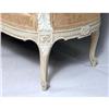 Image 4 : A LOUIS XV-STYLE WHITE-PAINTED CANAPE