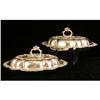 Image 1 : A PAIR OF HIGHLY ORNATE SHEFFIELD SHAPED OVAL COVERED VEGETABLE DISHES