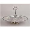 Image 1 : A SILVER PLATED HANDLED "LAZY SUSAN" TRAY