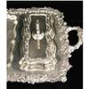 Image 2 : A SHEFFIELD HIGHLY ORNATE DOUBLE HANDLED THREE COMPARTMENT FOOTED TRAY