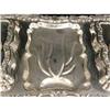 Image 3 : A SHEFFIELD HIGHLY ORNATE DOUBLE HANDLED THREE COMPARTMENT FOOTED TRAY