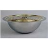 Image 1 : A SET OF SERAFINO ZANI, ITALY EIGHT SILVER TONE METAL WITH GOLD TONE RIMS GRADUATED BOWLS