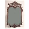Image 1 : A ROCOCO STYLE CARVED MAHOGANY LOOKING GLASS