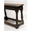 Image 2 : AN ELIZABETHAN STYLE TURNED OAK STRETCHER-BASE JOINT STOOL