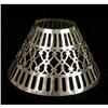 Image 6 : A SET OF THREE PIERCED SILVER PLATED BOUDOIR LAMP SHADES