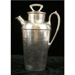 A WALLACE SILVER PLATED COCKTAIL SHAKER