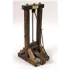 Image 5 : A WOOD AND PATINATED METAL CIGAR GUILLOTINE