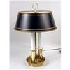 Image 2 : A BRASS AND BLACK ENAMEL RAILROAD STYLE TABLE LAMP