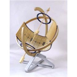 A PATINATED AND MACHINED ALUMINUM SUNDIAL