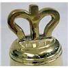 Image 3 : A CAST BRASS BELL WITH CROWN-FORM FINIAL