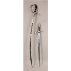 AN ELABORATELY ENGRAVED ARTILLERY SWORD