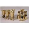 Image 1 : A GROUP OF BRASS FOX HEAD STIRRUP CUPS