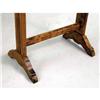 Image 4 : A LOUIS XVI STYLE FIGURED MAPLE AND OAK TRESTLE-BASE SIDE TABLE