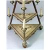 Image 3 : A GILTWOOD GRADUATED THREE TIER TRIANGULAR CANDLEHOLDER