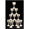 Image 1 : A SET OF TWELVE SANBORNS, MEXICO STERLING SILVER WINE GLASSES