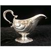 Image 2 : A PAIR OF GEORGE III ENGLISH SILVER FOOTED SHELL-FORM SAUCEBOATS