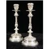 Image 1 : A PAIR OF HIGHLY ORNATE BUCCELLATI, ITALY STERLING SILVER ACANTHUS MOTIF CANDLESTICKS