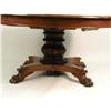 Image 3 : A CLASSICAL CARVED MAHOGANY CIRCULAR EXTENSION DINING TABLE