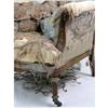 Image 3 : A LOUIS XV GREY-PAINTED WALNUT FAUTEUIL