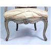 Image 7 : A LOUIS XV GREY-PAINTED WALNUT FAUTEUIL