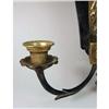 Image 3 : A PAIR OF REGENCY STYLE TWO-LIGHT RAMS HEAD SCONCES