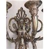 Image 4 : A PAIR OF SILVER PLATED THREE LIGHT WALL SCONES