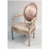 Image 2 : A PAIR OF LOUIS XVI STYLE WHITE-PAINTED FAUTEUILS A LA REINE